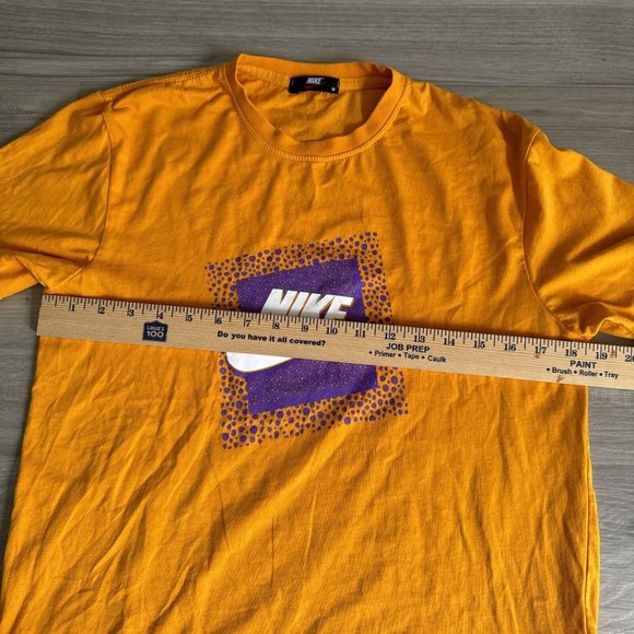 Vintage NIKE Orange Yellow Purple‎ Lakers Shirt Men’s Size Medium VTG - Picture 4 of 9